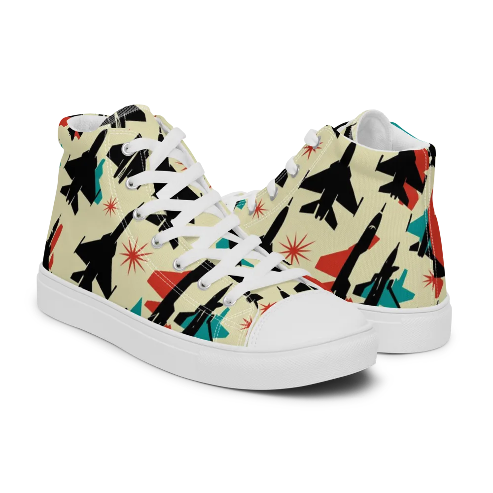 Jetstream Pop on Men's High Top Canvas Shoes — Right