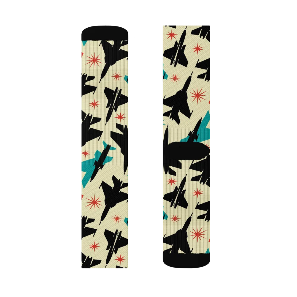 Jetstream Pop on Socks — Left Sock