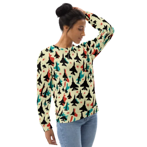 Jetstream Pop on a Sweatshirt
