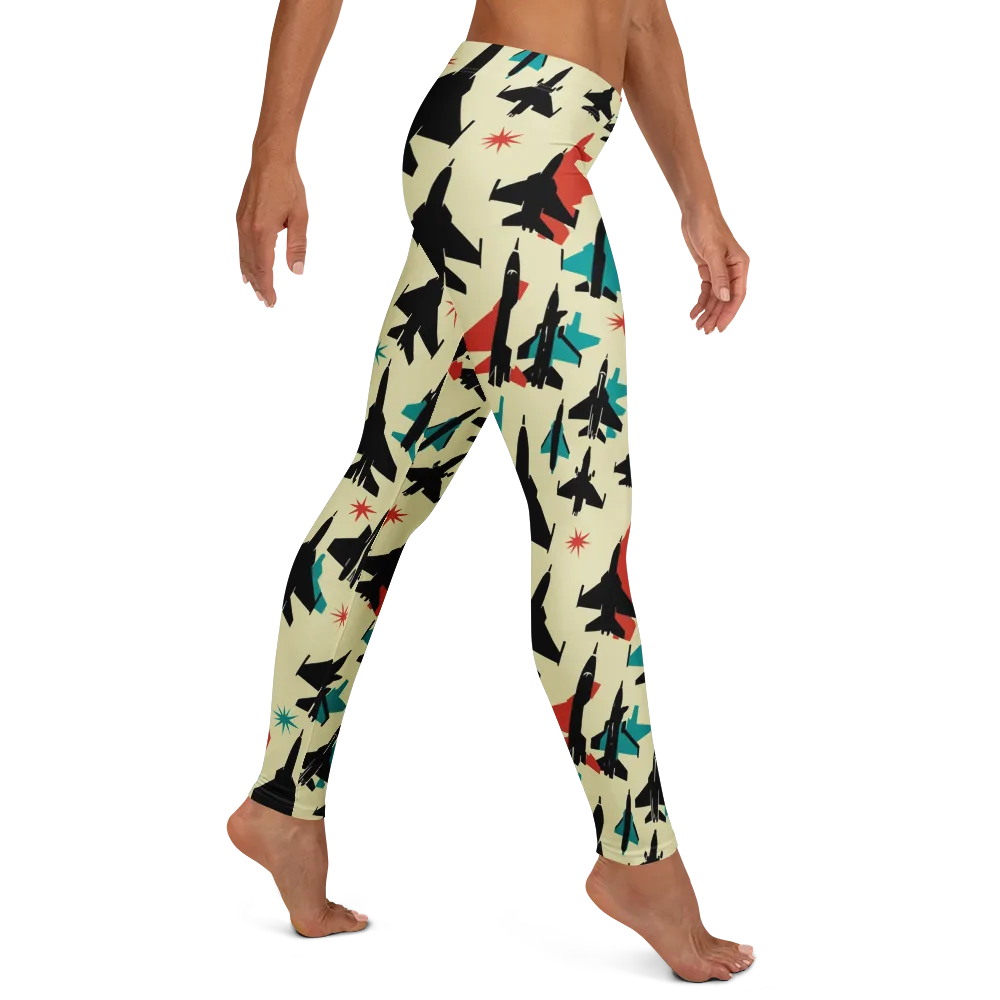 Jetstream Pop on Leggings — Right