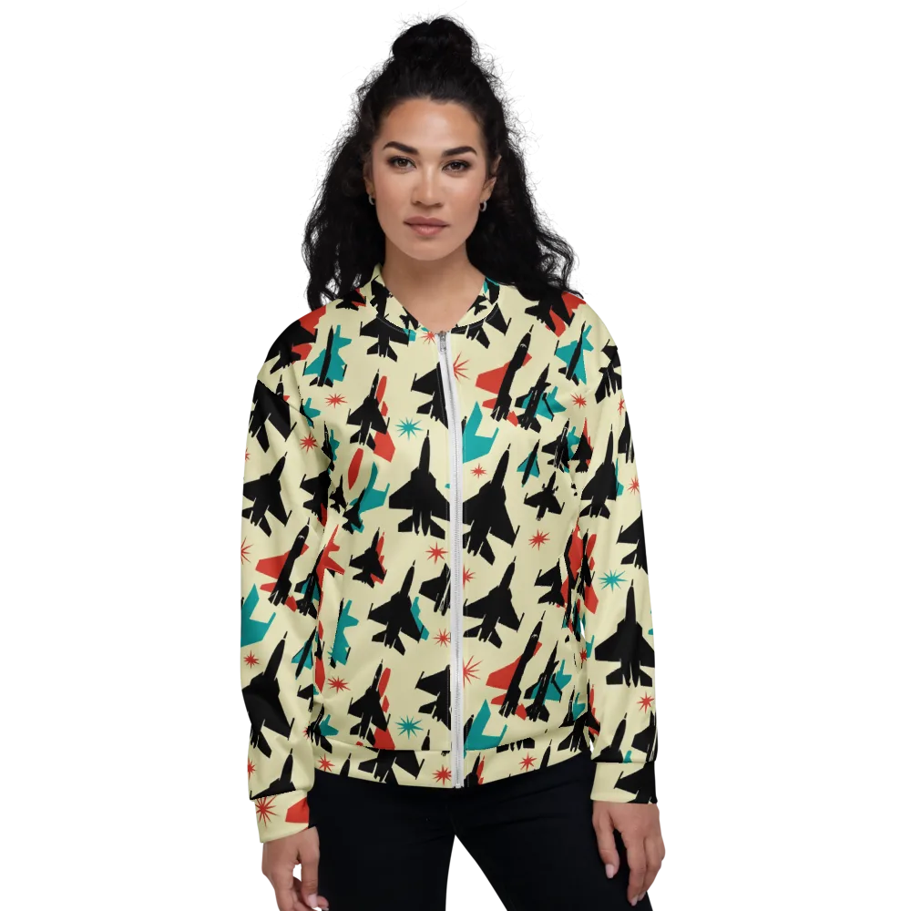 Jetstream Pop on Bomber Jacket — Front