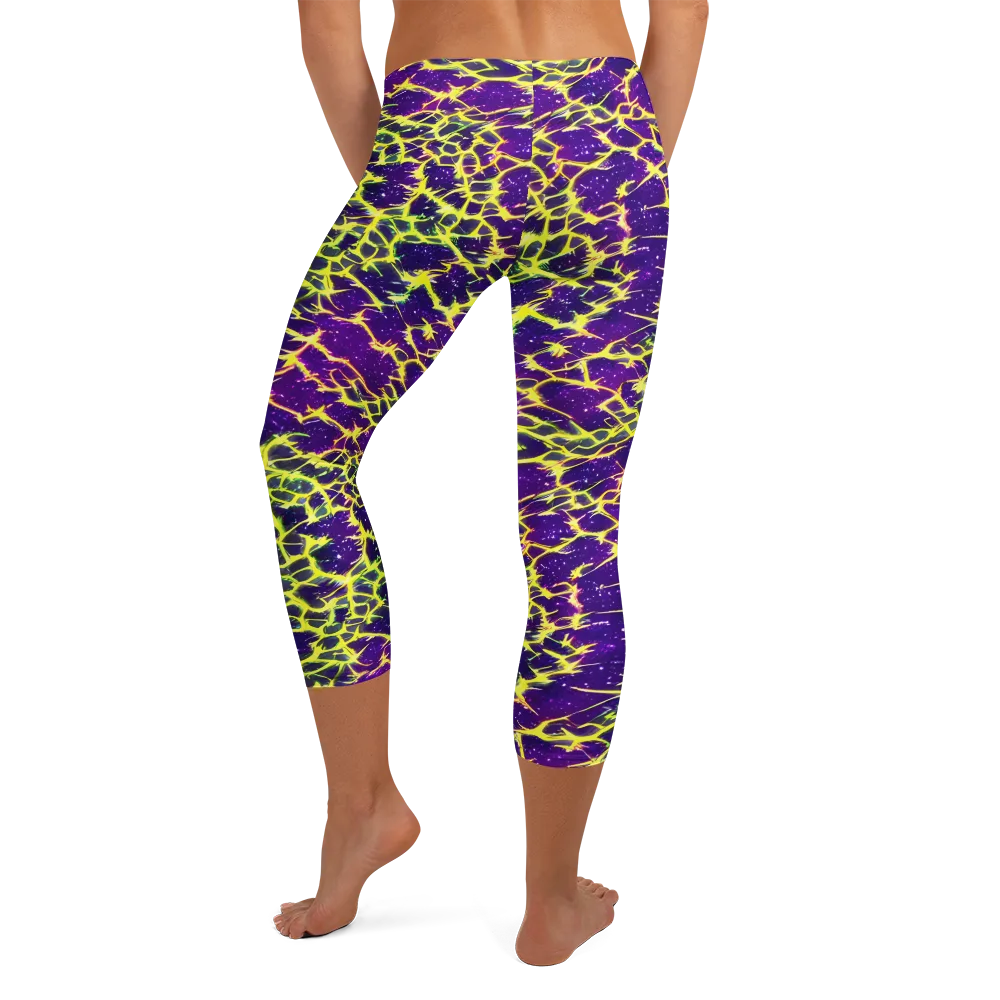 Neon Thornfield on Capri Leggings — Back