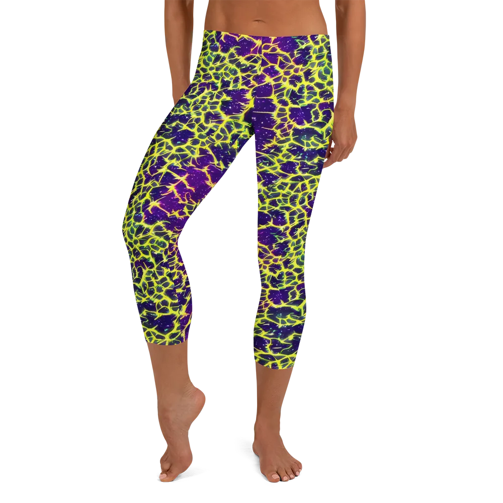 Neon Thornfield on Capri Leggings — Front