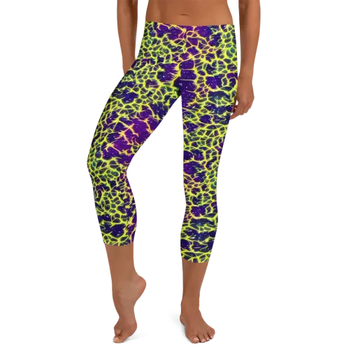 Neon Thornfield on a Capri Leggings