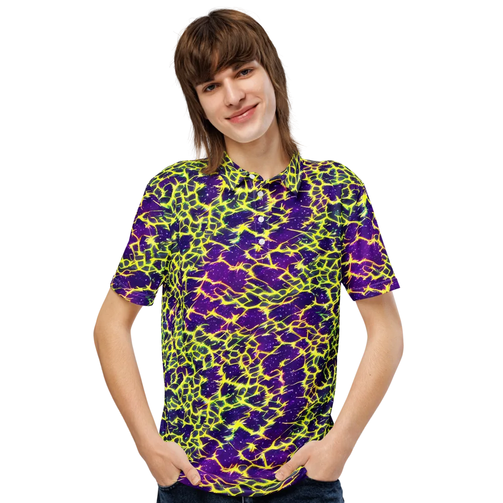 Neon Thornfield on Men's Slim Fit Polo Shirt — Front