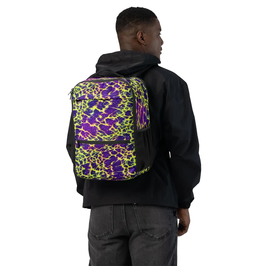 Neon Thornfield on Utility Backpack — Back