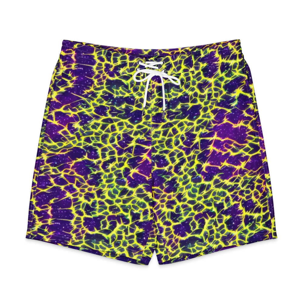 Neon Thornfield on Men's Board Shorts — Front