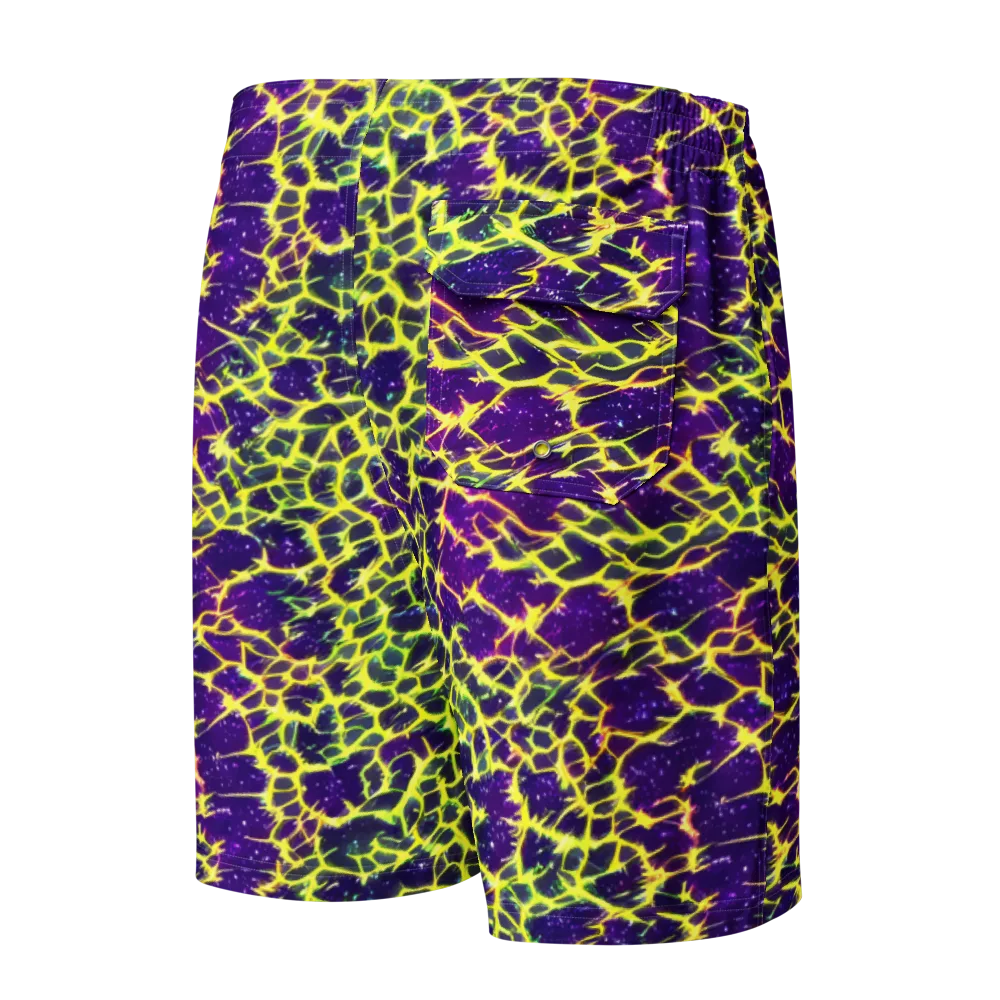 Neon Thornfield on Men's Board Shorts — Back