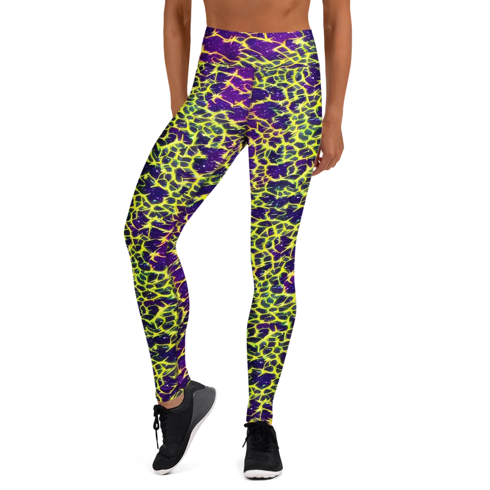 Neon Thornfield on Yoga Leggings — Front