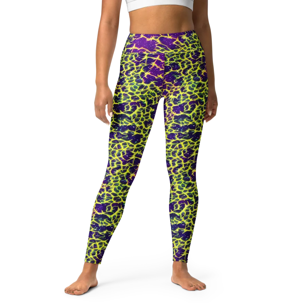 Neon Thornfield on Yoga Leggings — Front