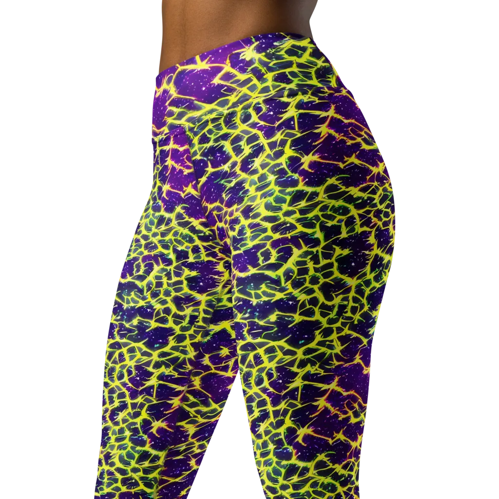 Neon Thornfield on Yoga Leggings — Left Front