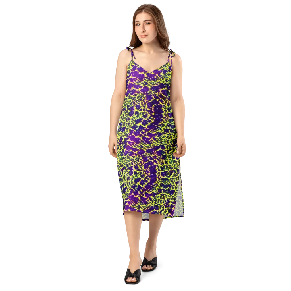 Neon Thornfield on Slip Dress — Front