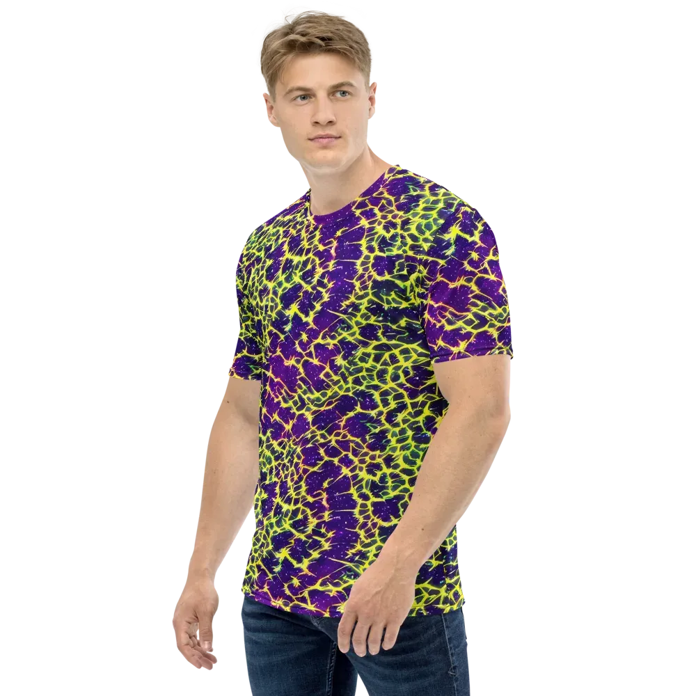 Neon Thornfield on Men's Crew Neck T-Shirt — Left