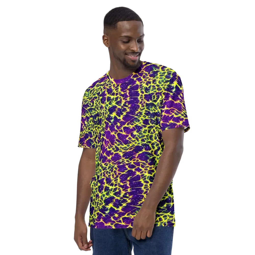Neon Thornfield on Men's Crew Neck T-Shirt — Left