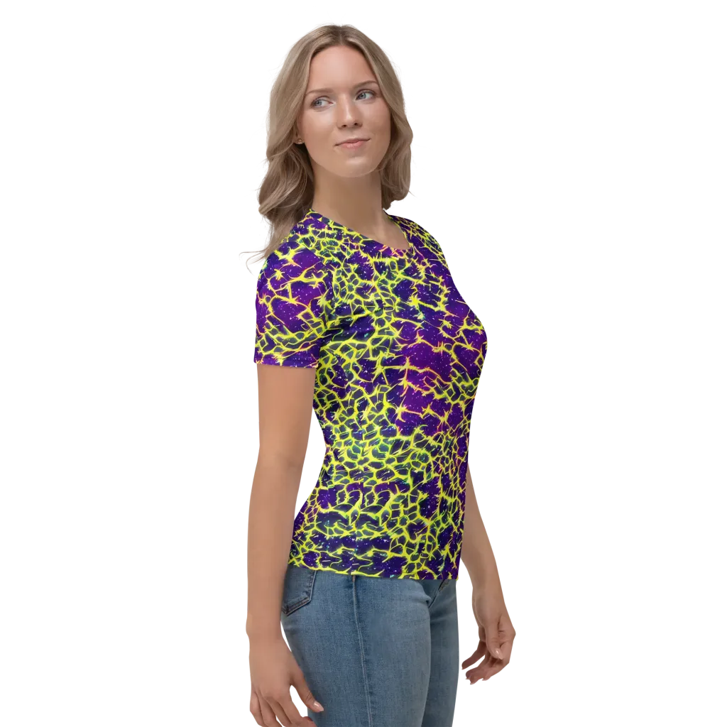 Neon Thornfield on Women's Crew Neck T-Shirt — Right