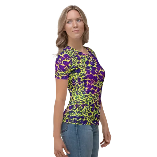 Neon Thornfield on a Women's Crew Neck T-Shirt