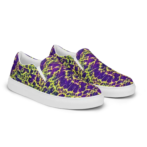 Neon Thornfield on a Men's Slip-On Canvas Shoes