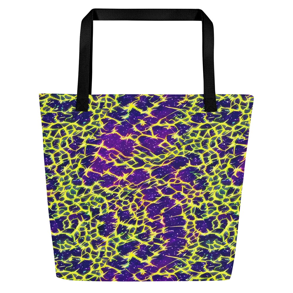 Neon Thornfield on Large Tote Bag W/ Pocket — Front