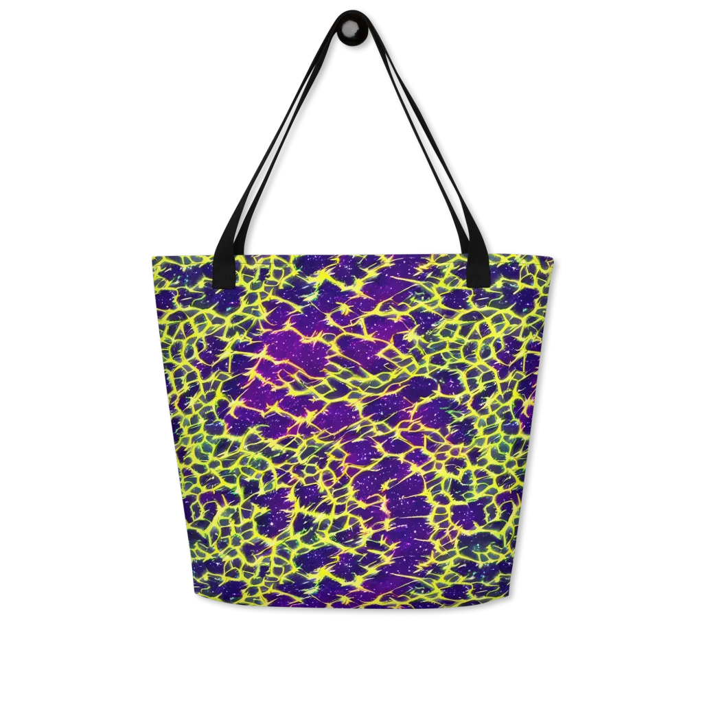 Neon Thornfield on Large Tote Bag W/ Pocket — Front