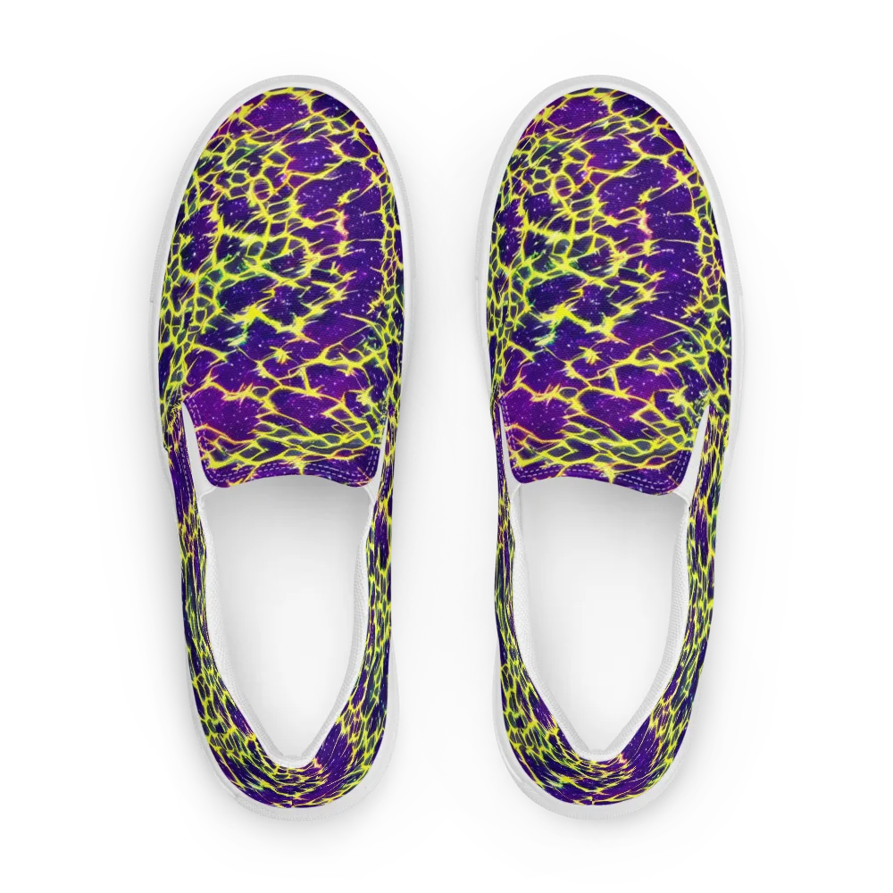 Neon Thornfield on Women's Slip-On Canvas Shoes — Front