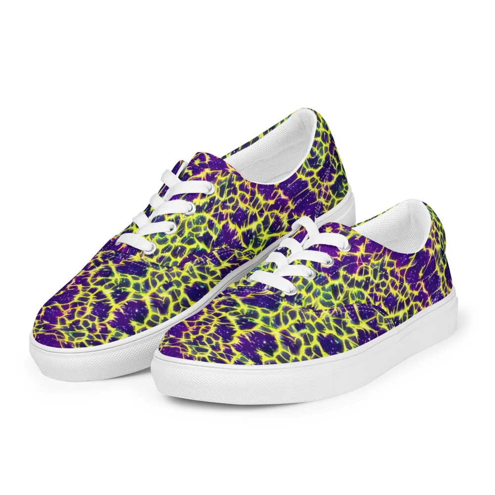 Neon Thornfield on Men's Lace-Up Canvas Shoes — Left Front