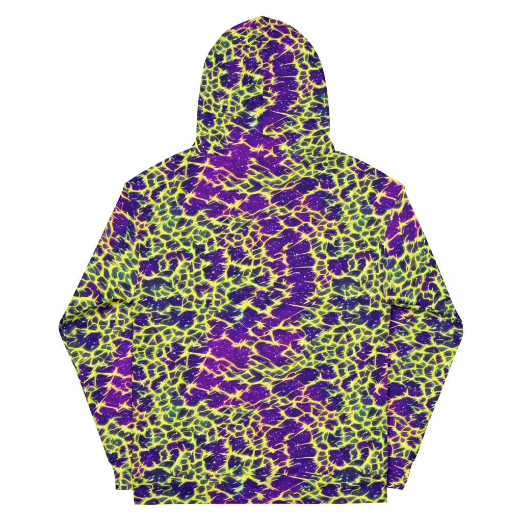 Neon Thornfield on Cotton Hoodie — Back