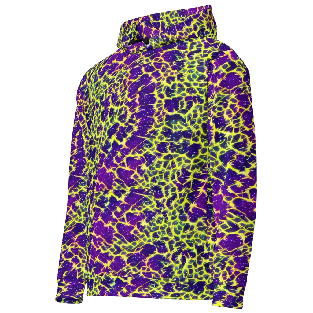 Neon Thornfield on Cotton Hoodie — Left Front