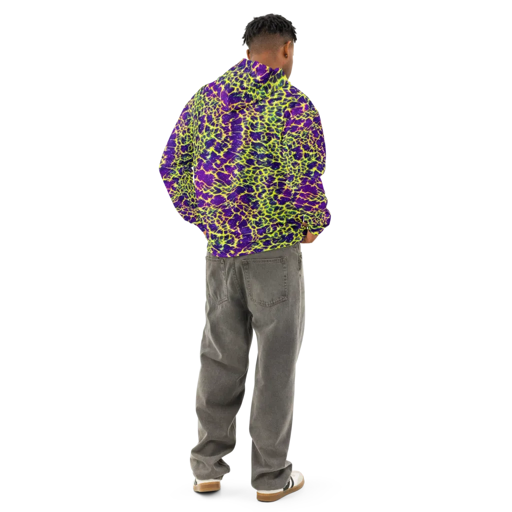 Neon Thornfield on Cotton Hoodie — Back
