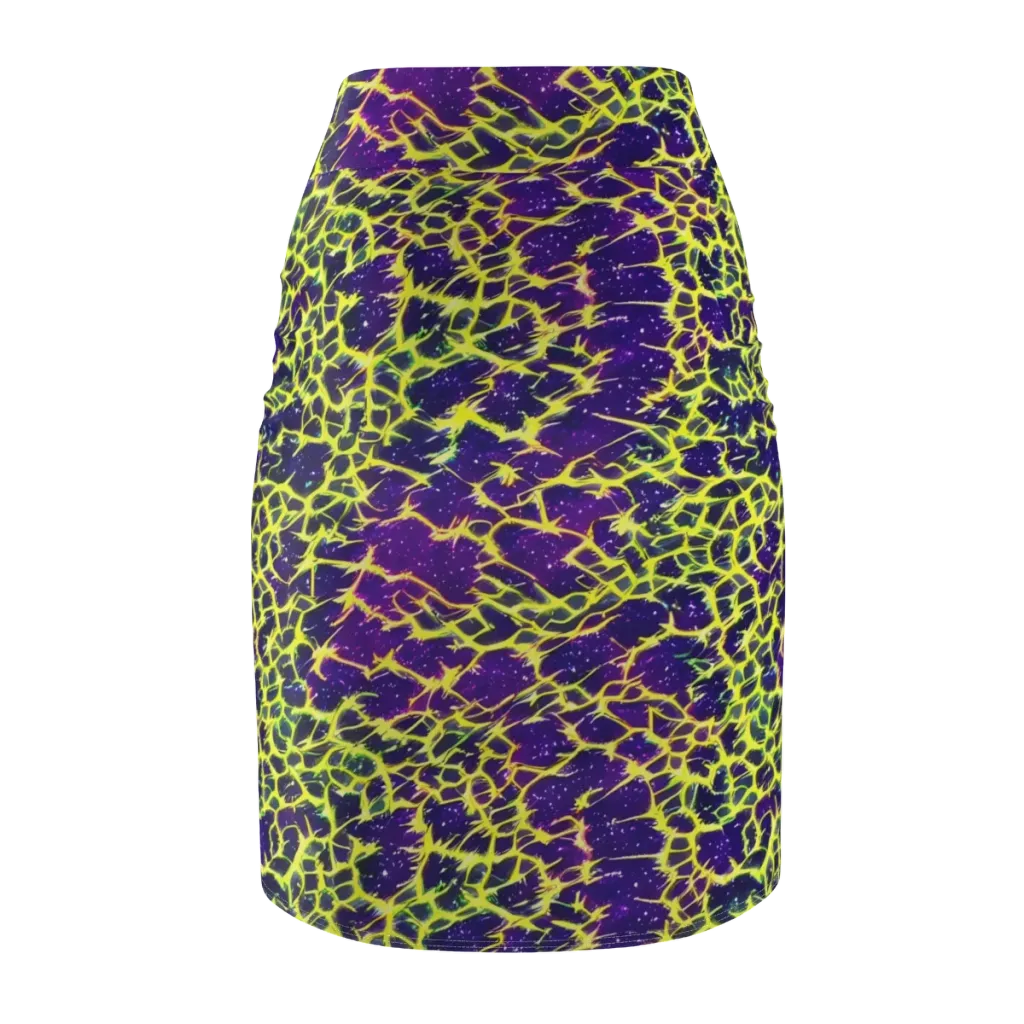 Neon Thornfield on Pencil Skirt — Back