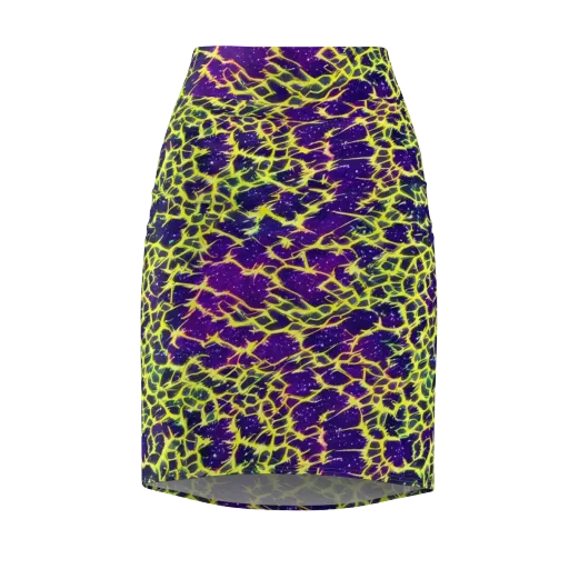 Neon Thornfield on a Pencil Skirt