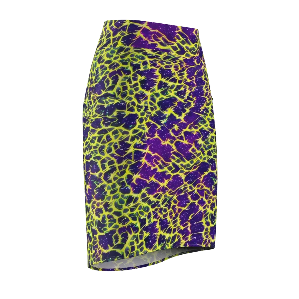 Neon Thornfield on Pencil Skirt — Front Side