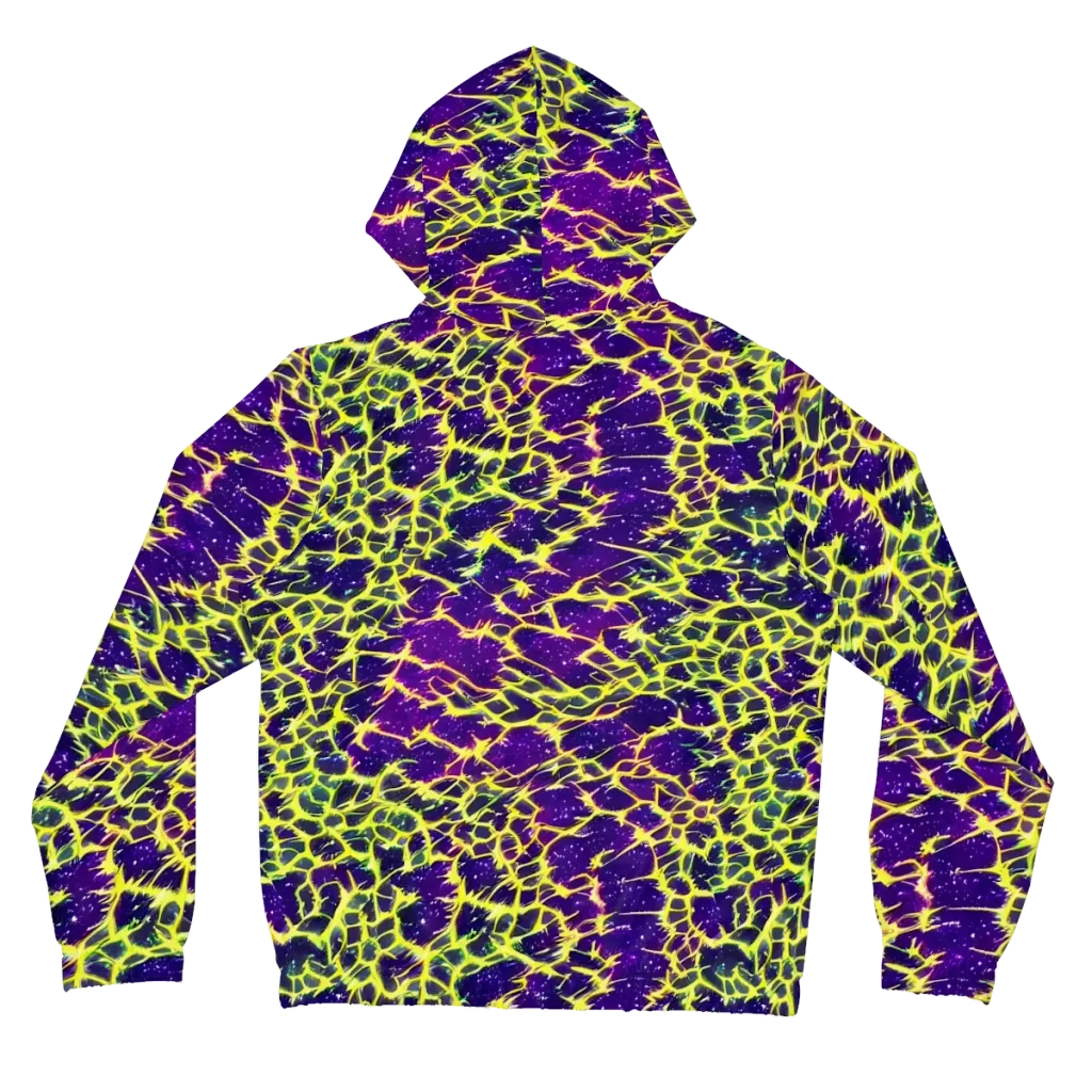 Neon Thornfield on Women's Full-Zip Hoodie — Back