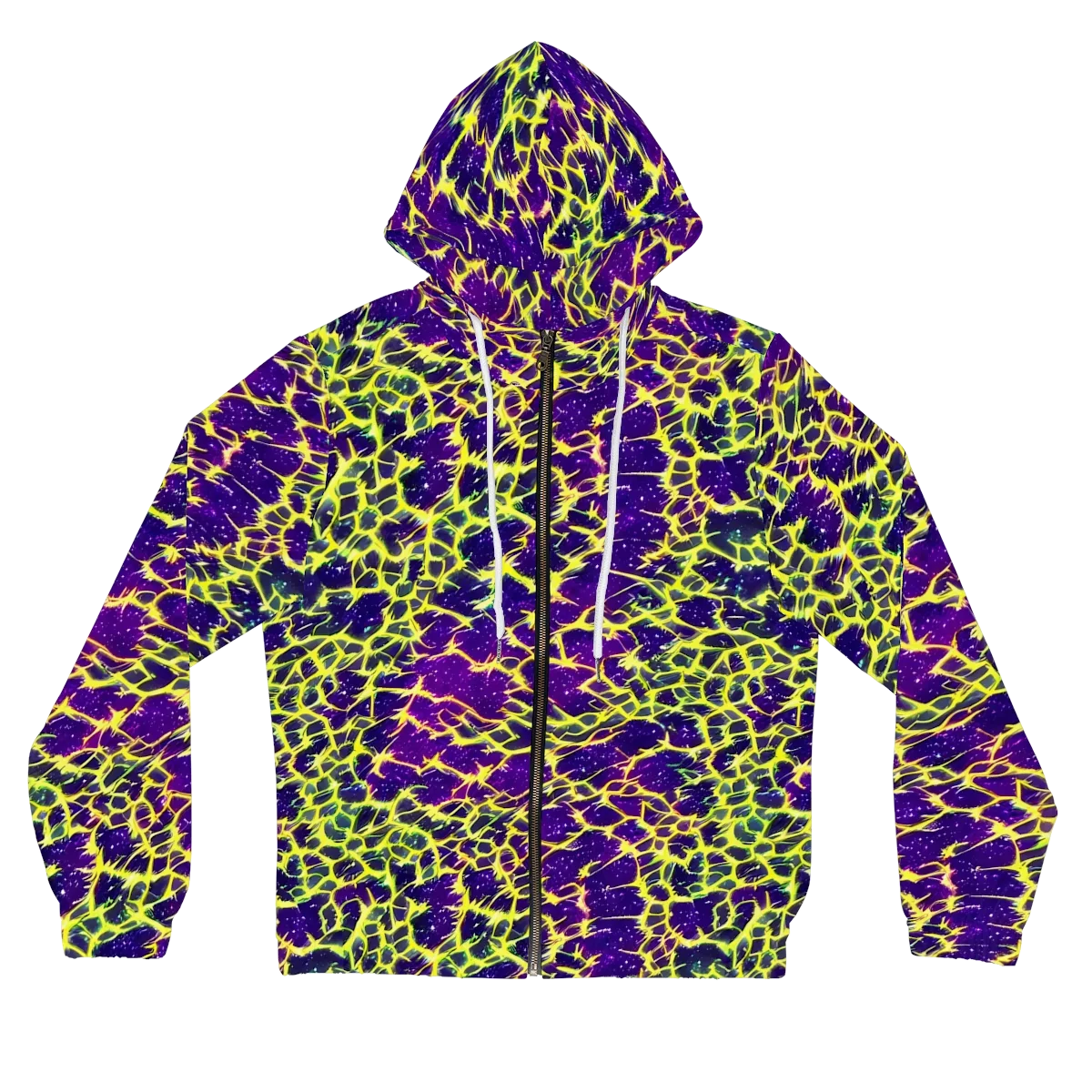 Neon Thornfield on Women's Full-Zip Hoodie — Front