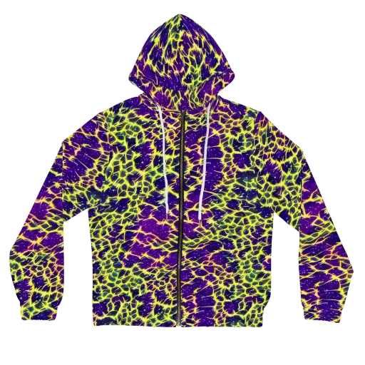 Neon Thornfield on a Women's Full-Zip Hoodie