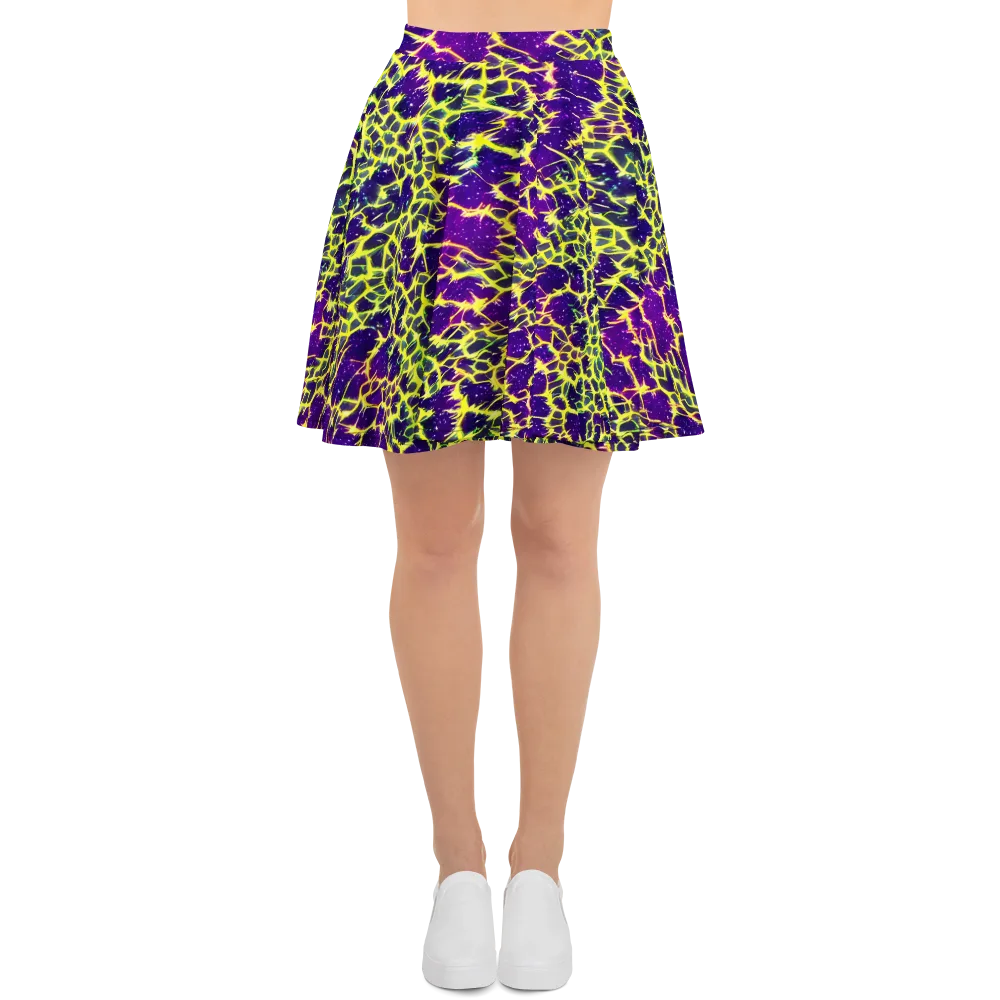 Neon Thornfield on Skater Skirt — Front