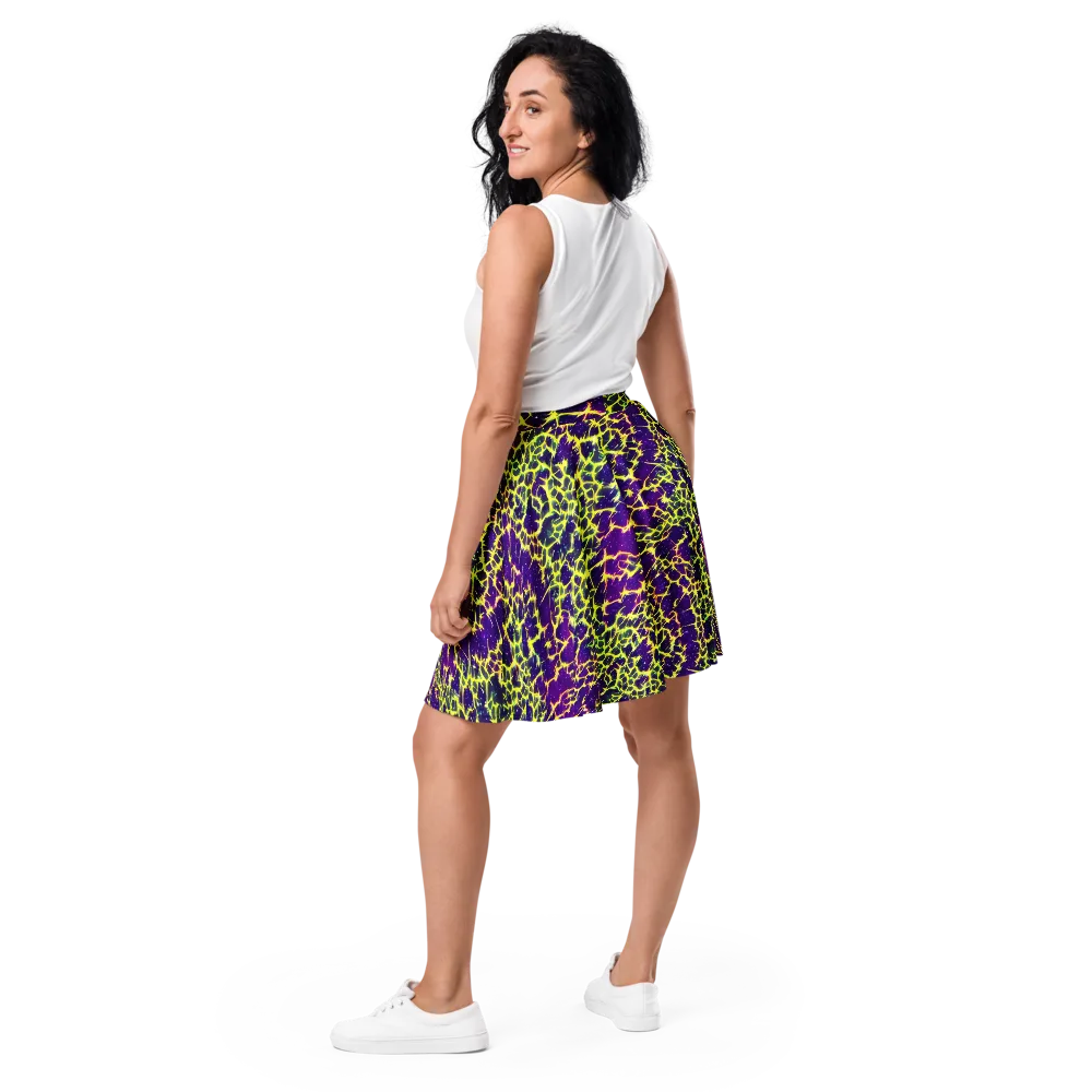 Neon Thornfield on Skater Skirt — Back