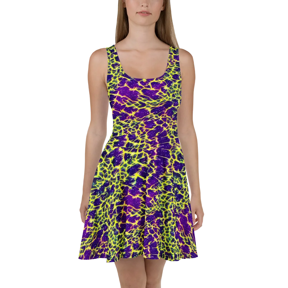 Neon Thornfield on Skater Dress — Front