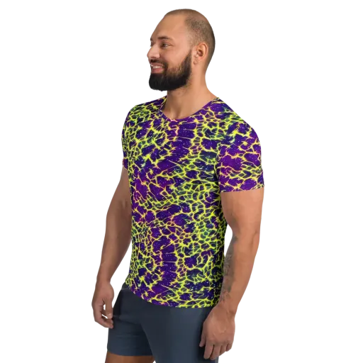 Neon Thornfield on a Men's Athletic T-Shirt