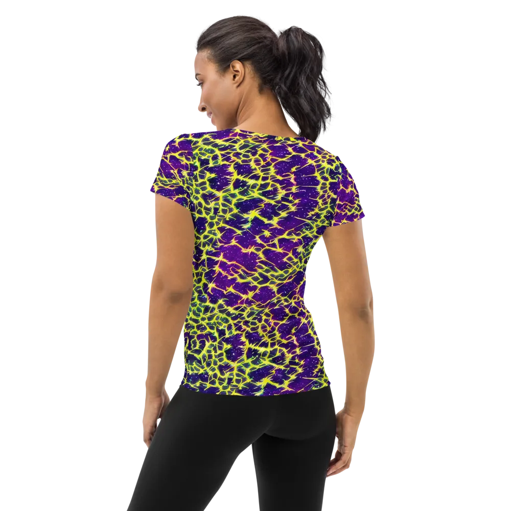 Neon Thornfield on Women's Athletic T-Shirt — Back