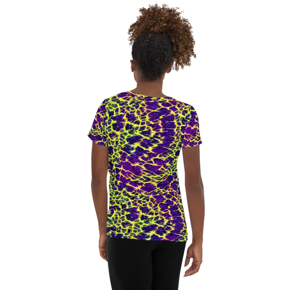 Neon Thornfield on Women's Athletic T-Shirt — Back