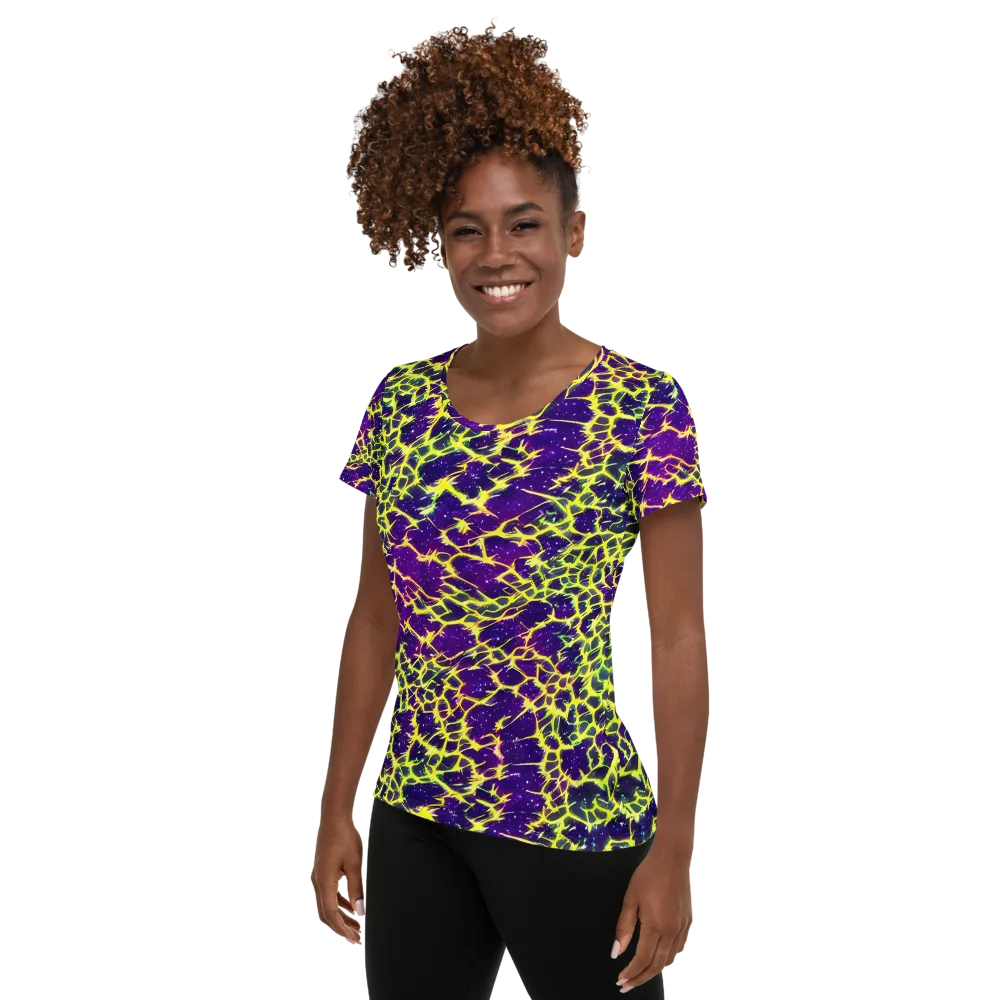 Neon Thornfield on Women's Athletic T-Shirt — Left