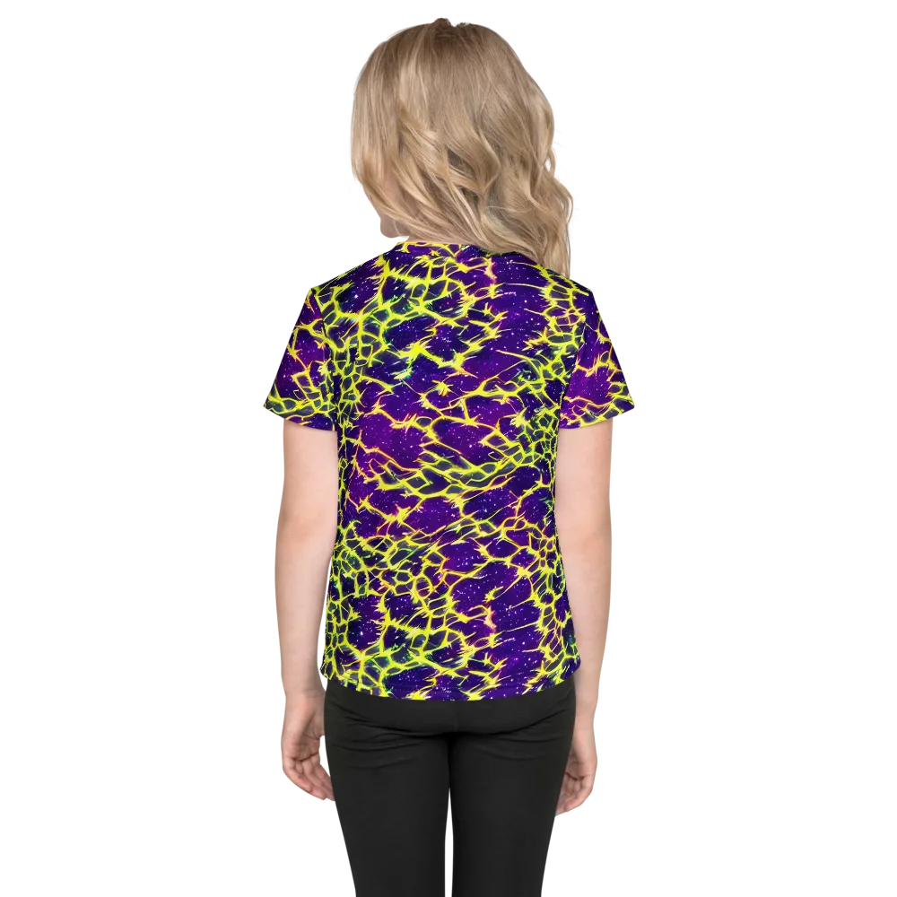Neon Thornfield on Kids Crew Neck T-Shirt — Back