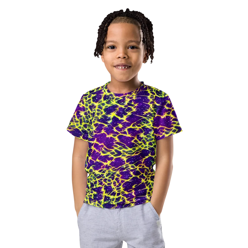 Neon Thornfield on Kids Crew Neck T-Shirt — Front