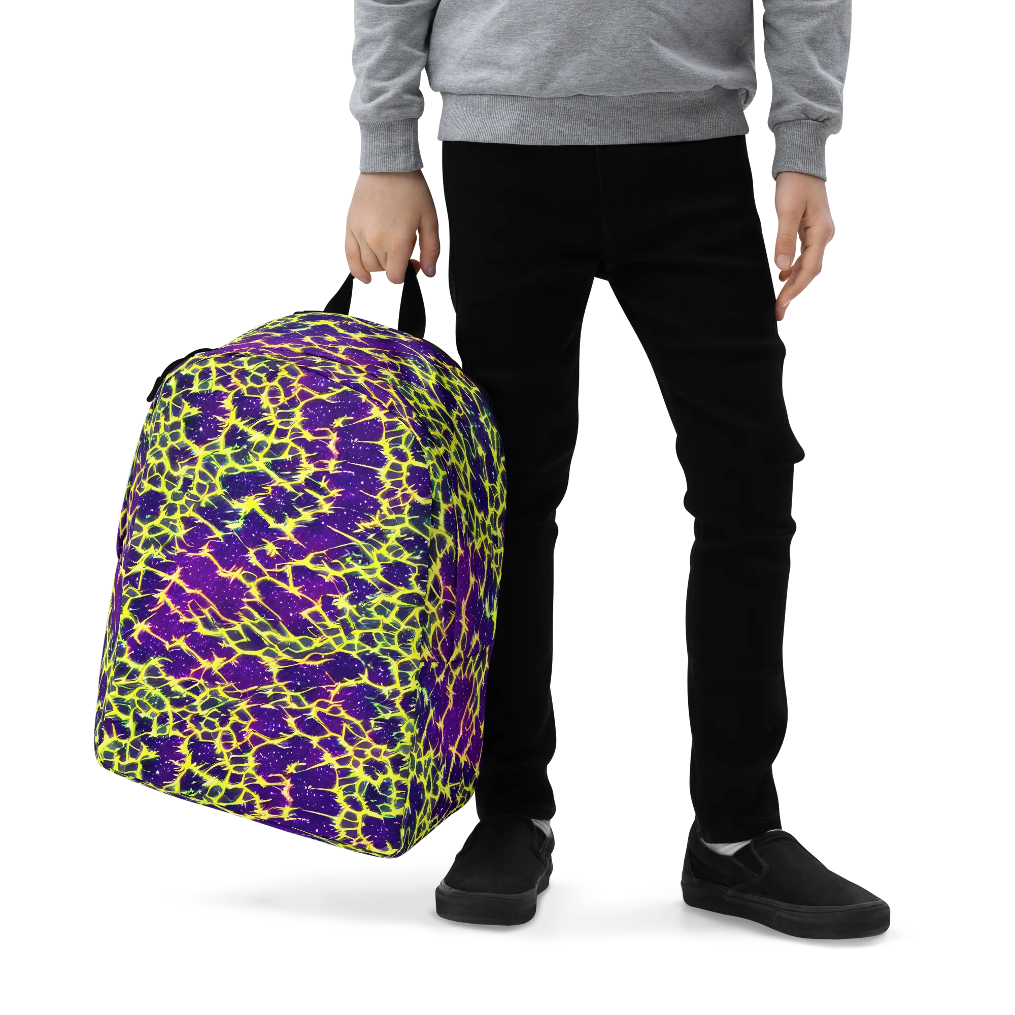 Neon Thornfield on Minimalist Backpack — Zoomed-in