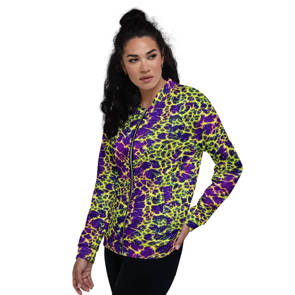 Neon Thornfield on Bomber Jacket — Left