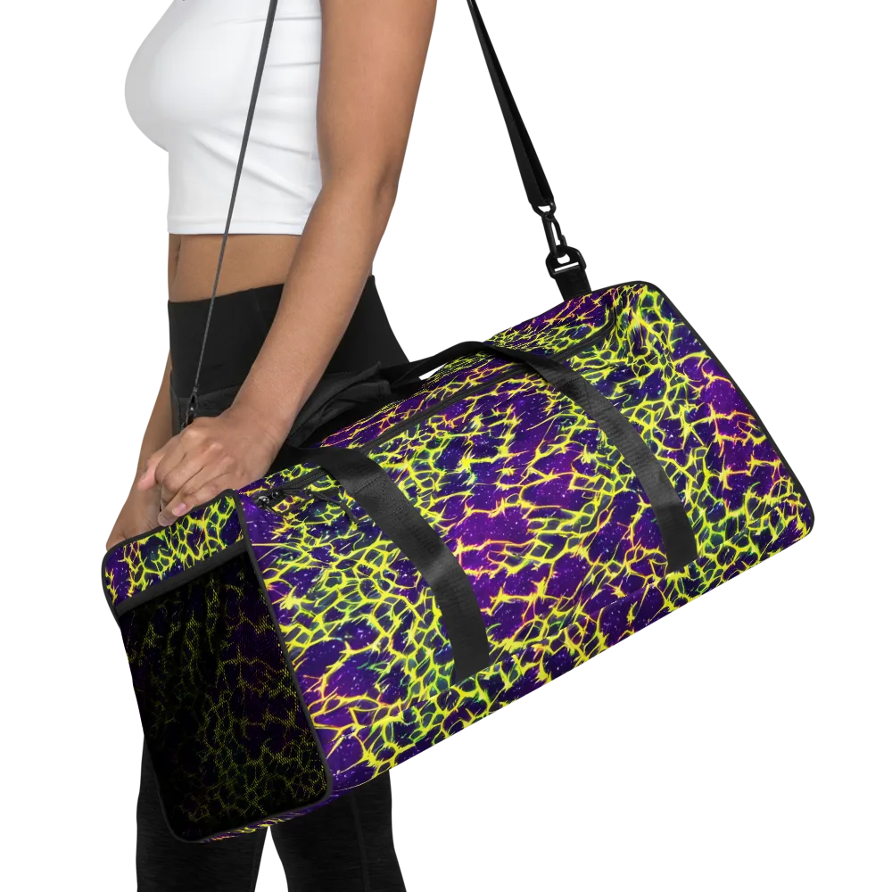 Neon Thornfield on Duffle Bag — Front