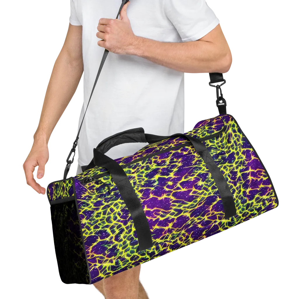 Neon Thornfield on Duffle Bag — Right Front