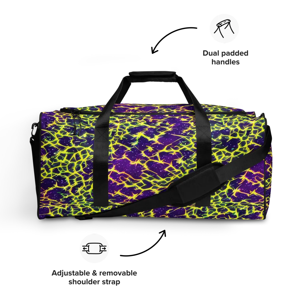 Neon Thornfield on Duffle Bag — Front