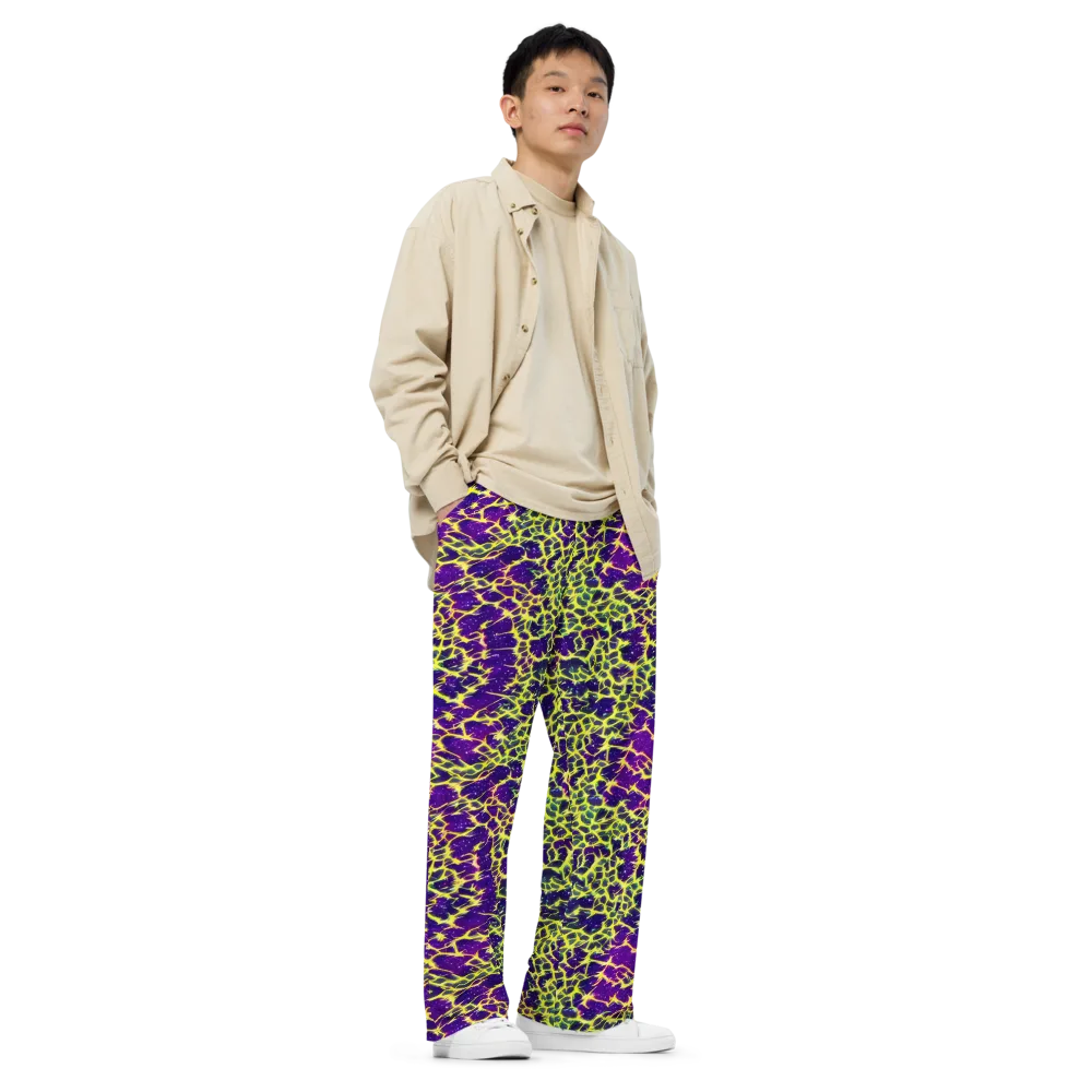 Neon Thornfield on Wide-Leg Pants — Right Front