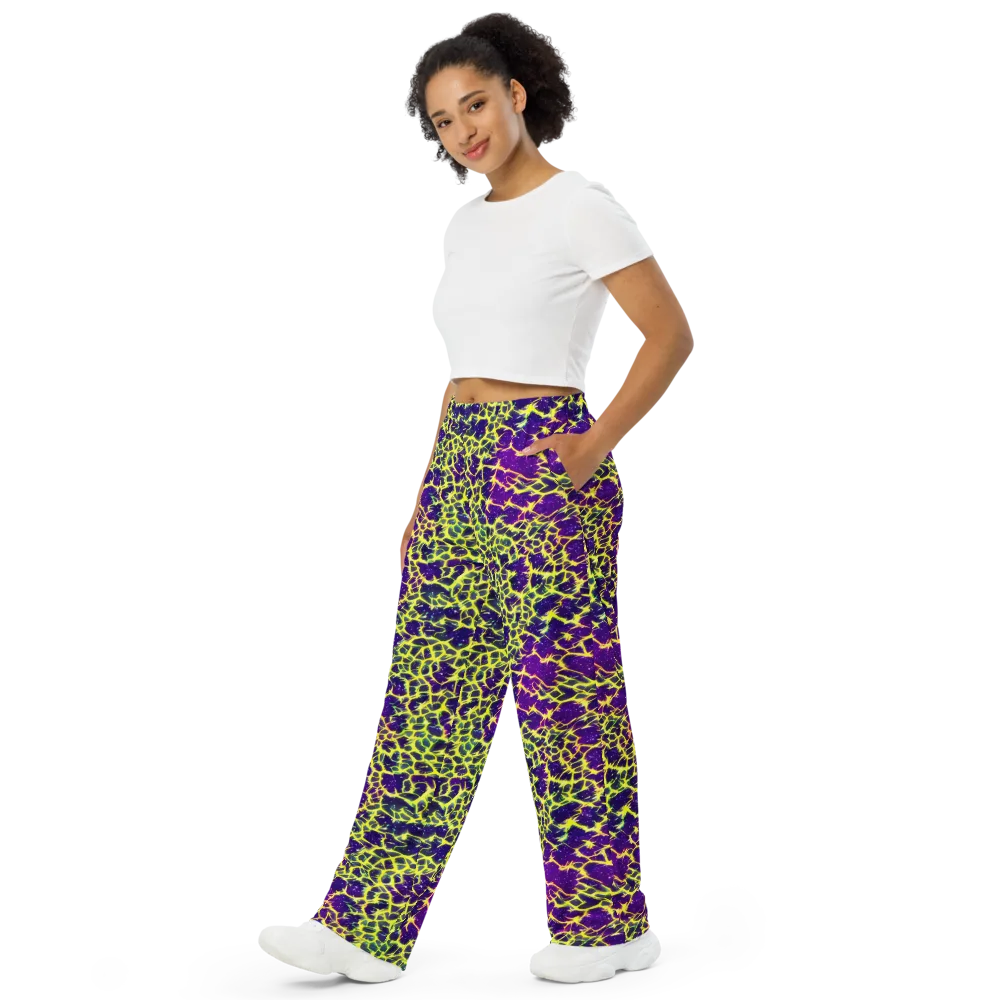 Neon Thornfield on Wide-Leg Pants — Left Front